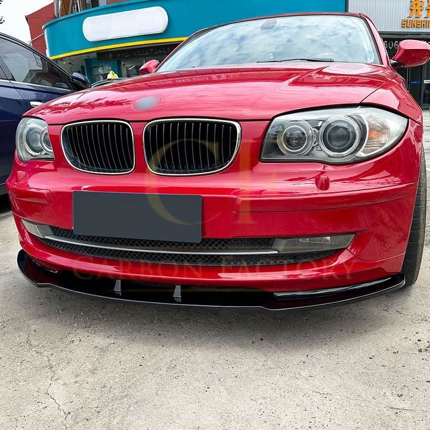 MP Style Gloss Black Front Splitter for BMW 1 Series E81 E82 E88 E87 2007-2013