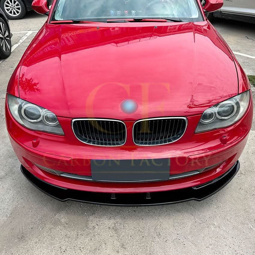 MP Style Gloss Black Front Splitter for BMW 1 Series E81 E82 E88 E87 2007-2013