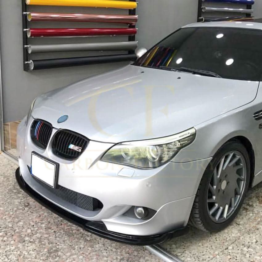 MP Style Gloss Black Front Splitter for BMW E60 E61 5 Series M Sport 05-10