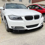 MP Style Gloss Black Front Splitter for BMW E90 E91 3 Series LCI Standard model 09-13