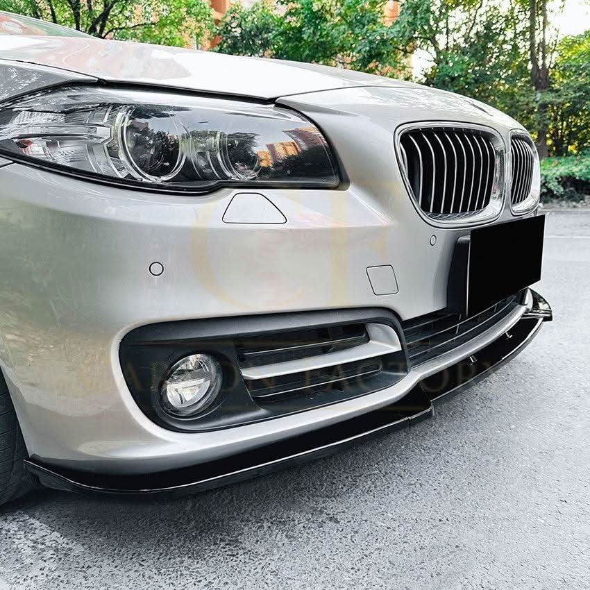 MP Style Gloss Black Front Splitter for BMW F10 F11 5 Series LCI Standard model 15-17