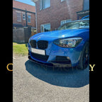 MP Style Gloss Black Front Splitter for BMW F20 1 Series Pre-LCI 12-14