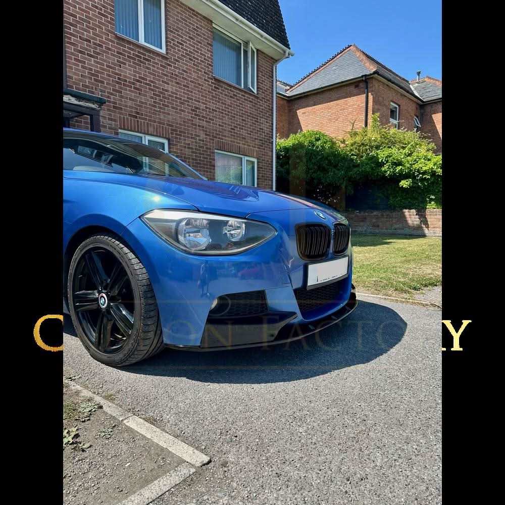 MP Style Gloss Black Front Splitter for BMW F20 1 Series Pre-LCI 12-14