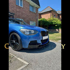 MP Style Gloss Black Front Splitter for BMW F20 1 Series Pre-LCI 12-14