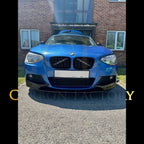 MP Style Gloss Black Front Splitter for BMW F20 1 Series Pre-LCI 12-14