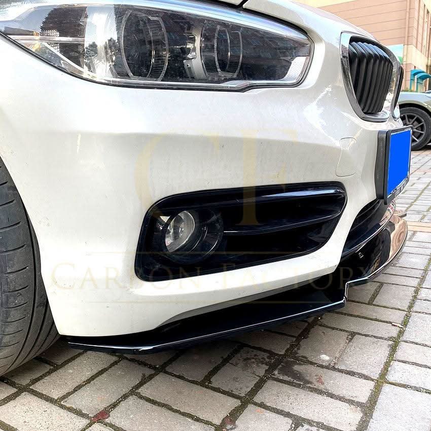 MP Style Gloss Black Front Splitter for BMW F20 F21 1 Series LCI Standard model 15-19