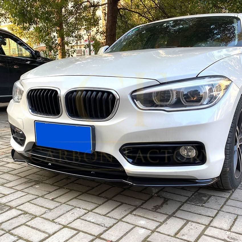 MP Style Gloss Black Front Splitter for BMW F20 F21 1 Series LCI Standard model 15-19