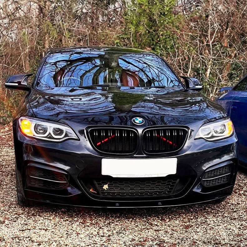 MP Style Gloss Black Front Splitter for BMW F22 2 Series M Sport 14-Present