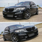 MP Style Gloss Black Front Splitter for BMW F22 2 Series M Sport 14-Present
