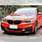 MP Style Gloss Black Front Splitter for BMW F22 2 Series M Sport 14-Present