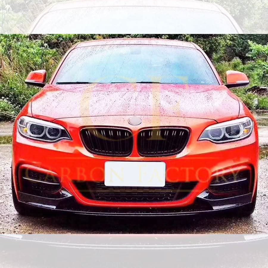 MP Style Gloss Black Front Splitter for BMW F22 2 Series M Sport 14-Present