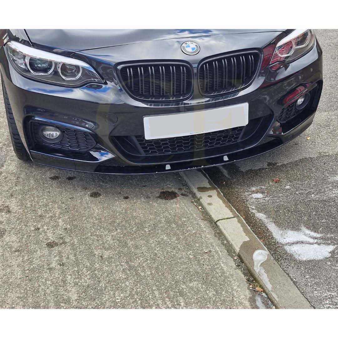 MP Style Gloss Black Front Splitter for BMW F22 2 Series M Sport 14-Present