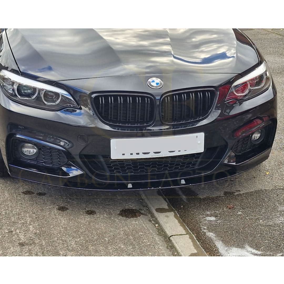MP Style Gloss Black Front Splitter for BMW F22 2 Series M Sport 14-Present