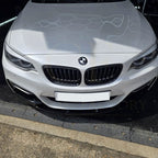 MP Style Gloss Black Front Splitter for BMW F22 2 Series M Sport 14-Present