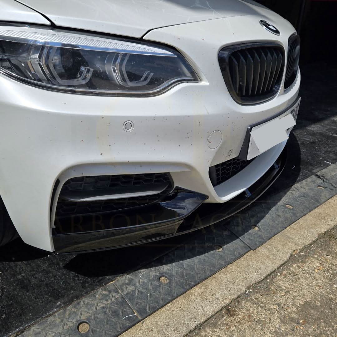 MP Style Gloss Black Front Splitter for BMW F22 2 Series M Sport 14-Present