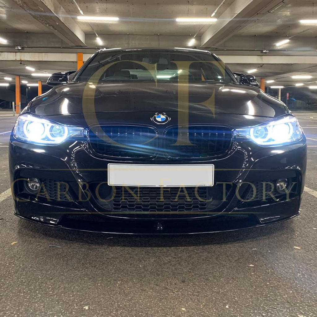 MP Style Gloss Black Front Splitter for BMW F30 F31 3 Series M Sport 12-19