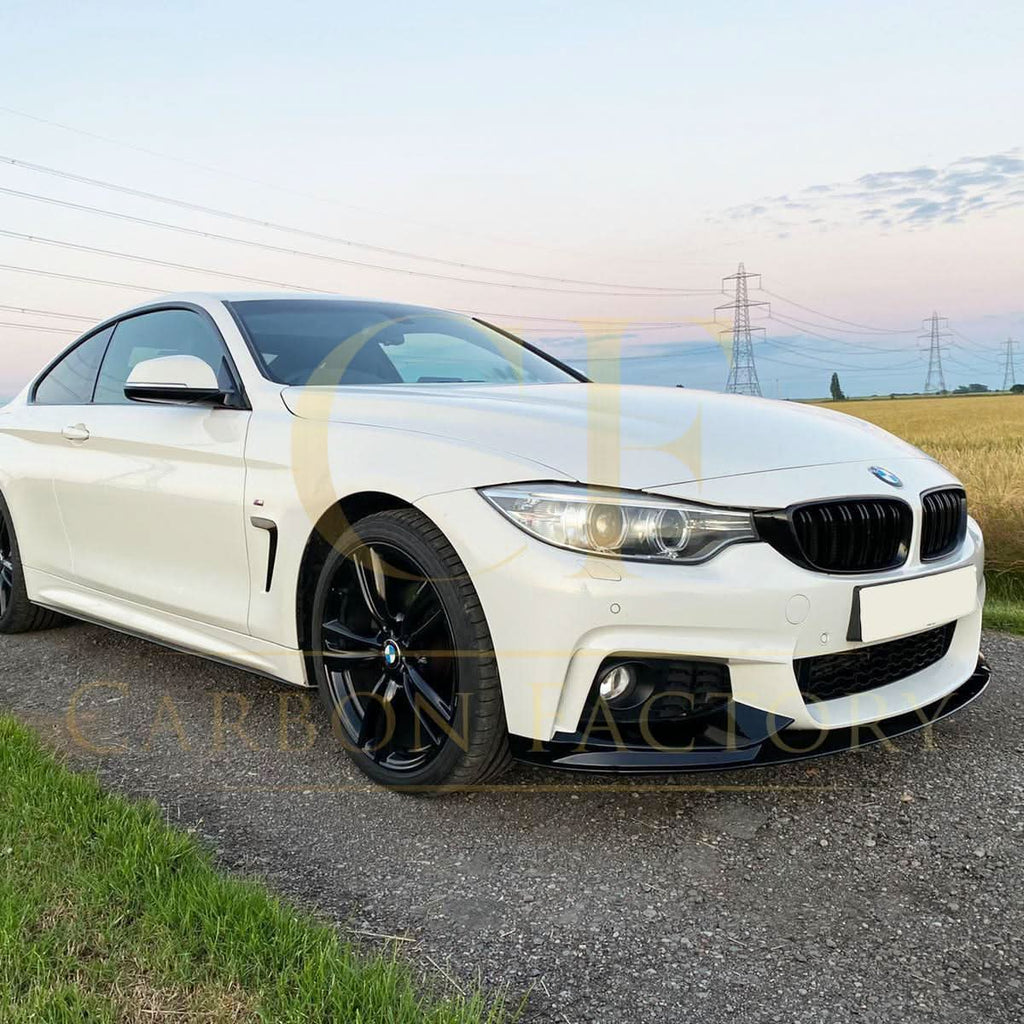 MP Style Gloss Black Front Splitter for BMW F32 F33 F36 4 Series 14-20