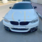 MP Style Gloss Black Front Splitter for BMW F32 F33 F36 4 Series 14-20