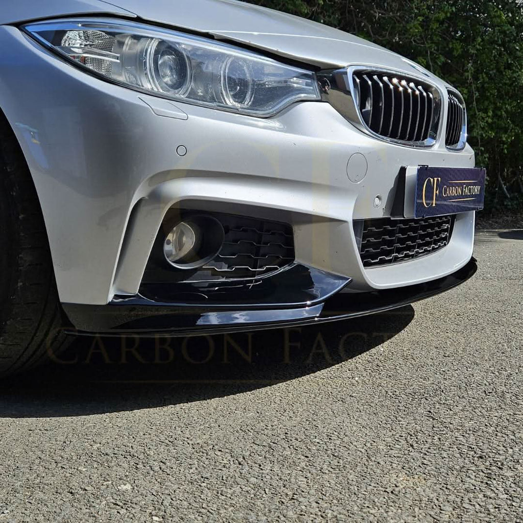 MP Style Gloss Black Front Splitter for BMW F32 F33 F36 4 Series 14-20