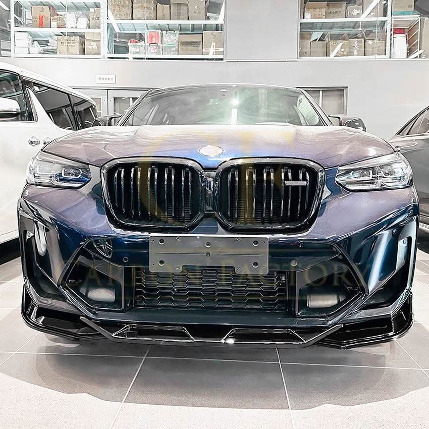 MP Style Gloss Black Front Splitter for BMW F97 X3M F98 X4M LCI 22-26
