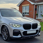 MP Style Gloss Black Front Splitter for BMW G01 X3 G02 X4 Pre-LCI 18-21