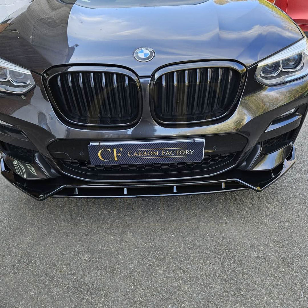 MP Style Gloss Black Front Splitter for BMW G01 X3 G02 X4 Pre-LCI 18-21