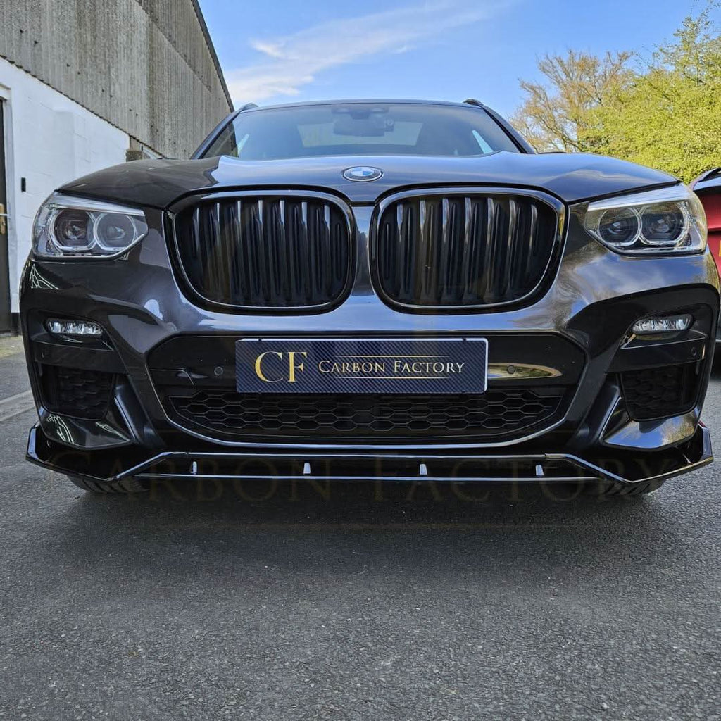 MP Style Gloss Black Front Splitter for BMW G01 X3 G02 X4 Pre-LCI 18-21