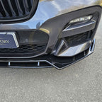 MP Style Gloss Black Front Splitter for BMW G01 X3 G02 X4 Pre-LCI 18-21
