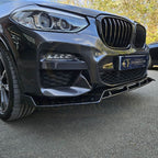 MP Style Gloss Black Front Splitter for BMW G01 X3 G02 X4 Pre-LCI 18-21