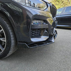 MP Style Gloss Black Front Splitter for BMW G01 X3 G02 X4 Pre-LCI 18-21