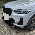 MP Style Gloss Black Front Splitter for BMW G01 X3 IX3 G02 X4 LCI 22-24