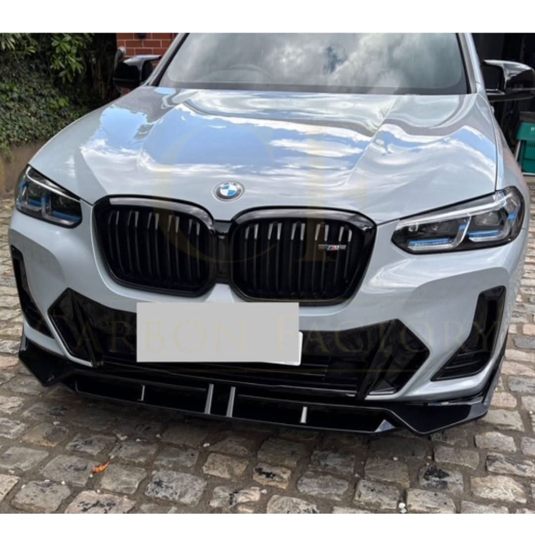 MP Style Gloss Black Front Splitter for BMW G01 X3 IX3 G02 X4 LCI 22-24