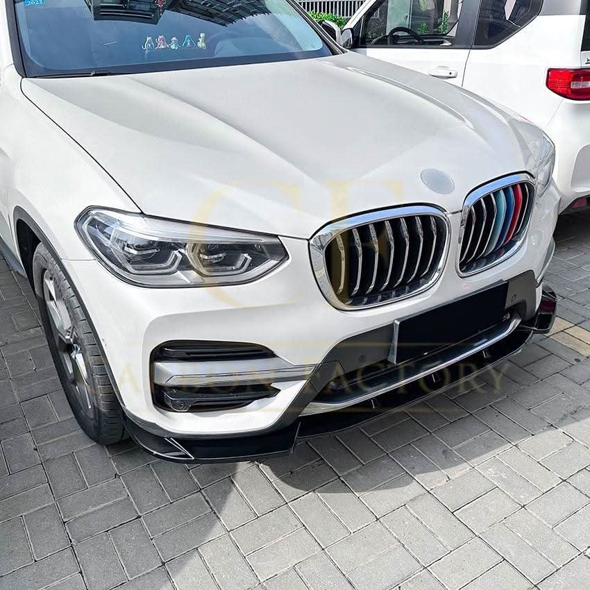 MP Style Gloss Black Front Splitter for BMW G01 X3 Pre-LCI Non M Sport 18-21