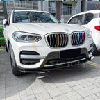 MP Style Gloss Black Front Splitter for BMW G01 X3 Pre-LCI Non M Sport 18-21