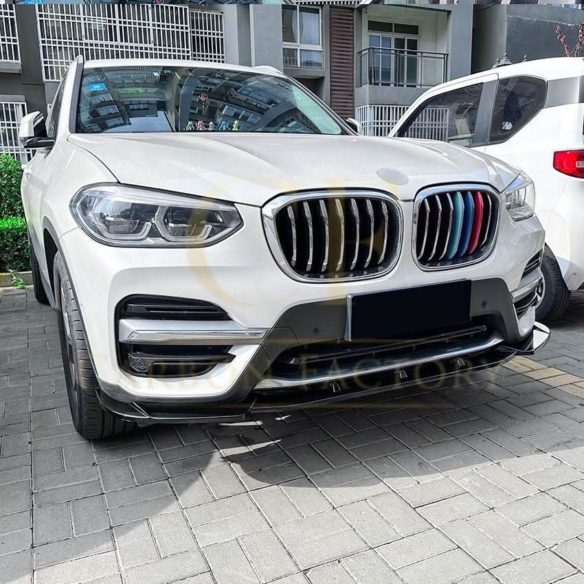 MP Style Gloss Black Front Splitter for BMW G01 X3 Pre-LCI Non M Sport 18-21