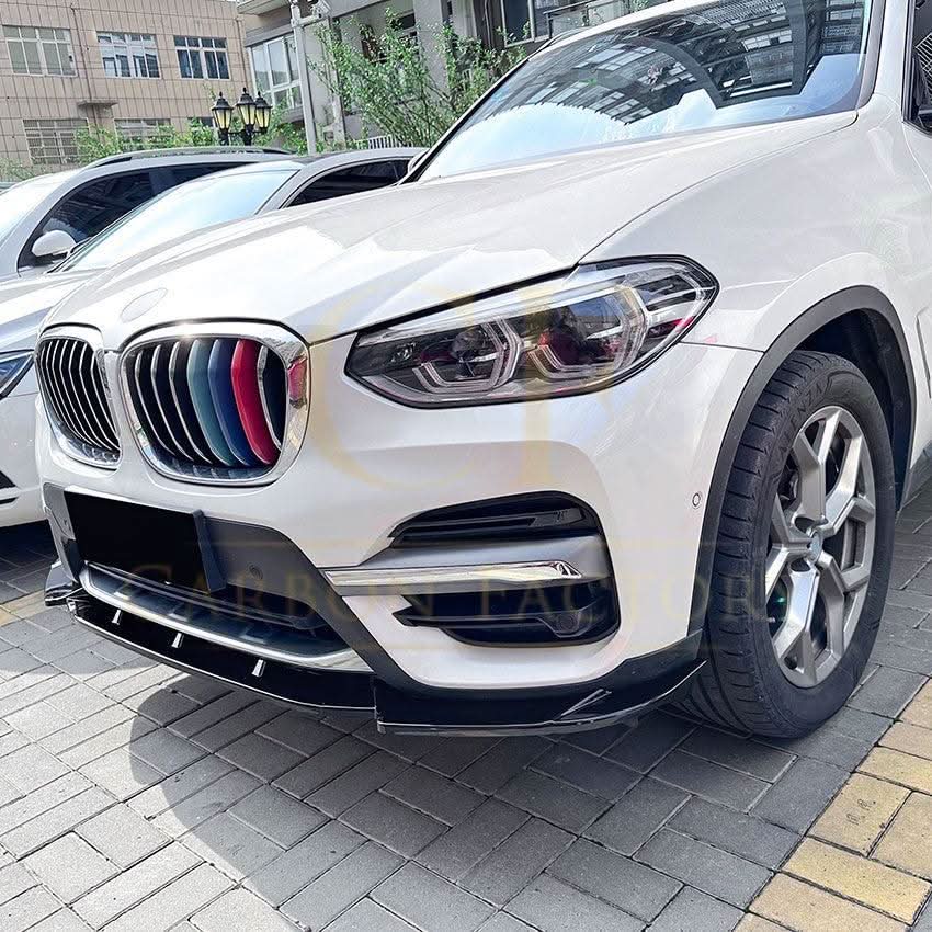 MP Style Gloss Black Front Splitter for BMW G01 X3 Pre-LCI Non M Sport 18-21