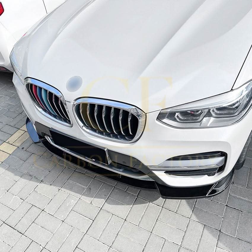 MP Style Gloss Black Front Splitter for BMW G01 X3 Pre-LCI Non M Sport 18-21