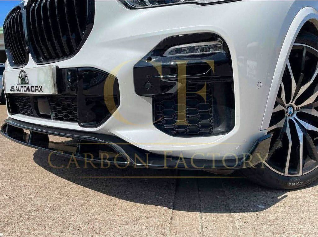 MP Style Gloss Black Front Splitter for BMW G05 X5 19-22