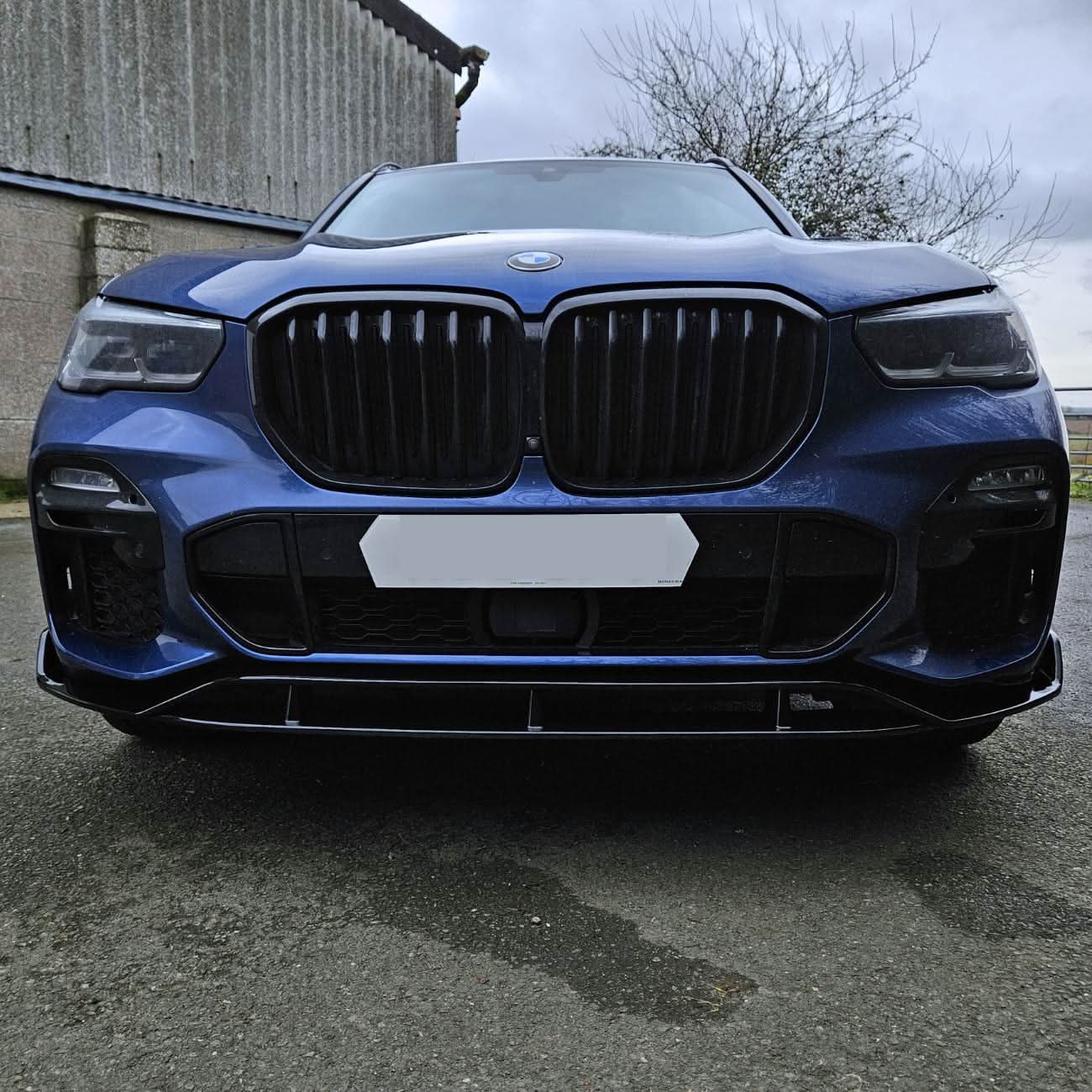 MP Style Gloss Black Front Splitter for BMW G05 X5 19-22
