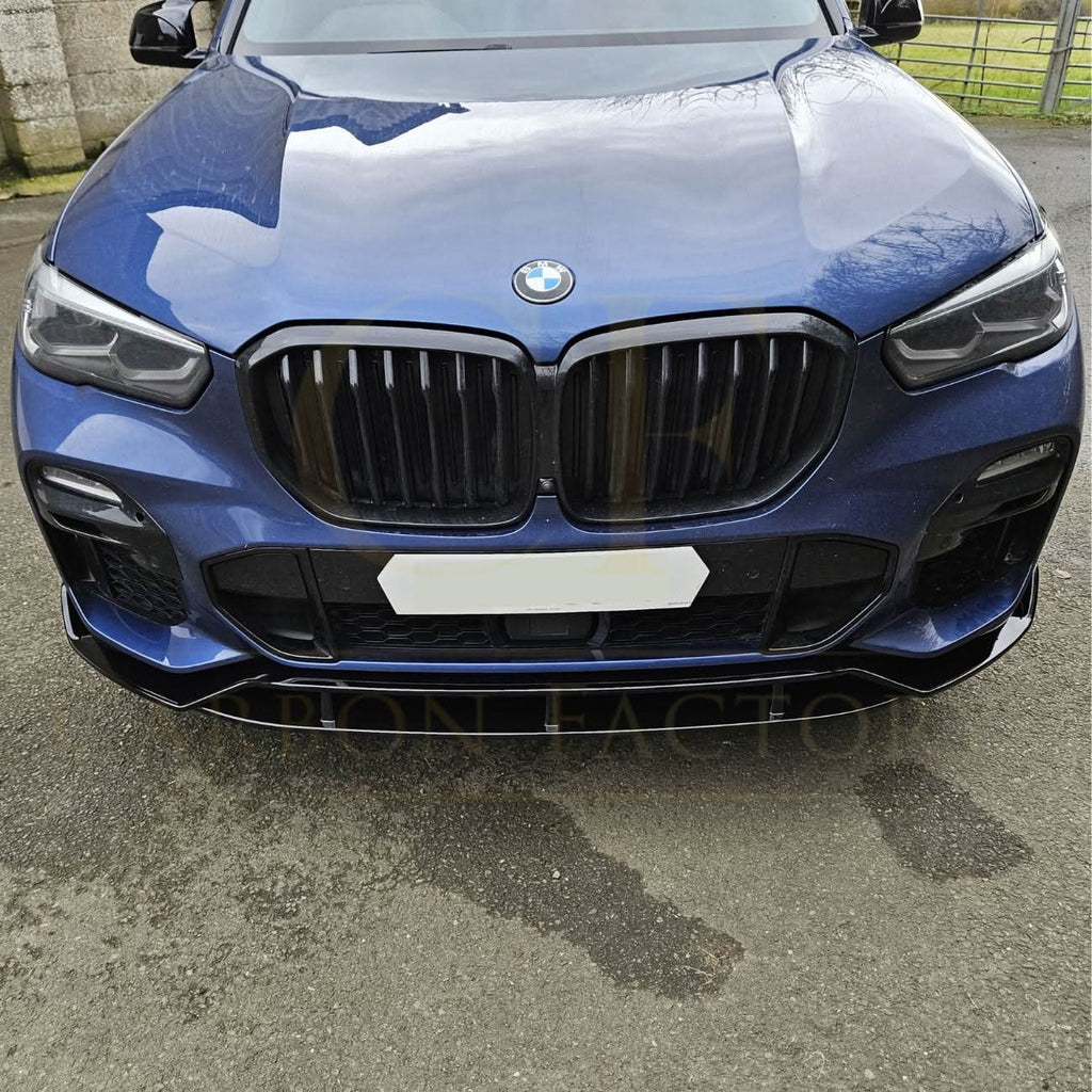MP Style Gloss Black Front Splitter for BMW G05 X5 19-22