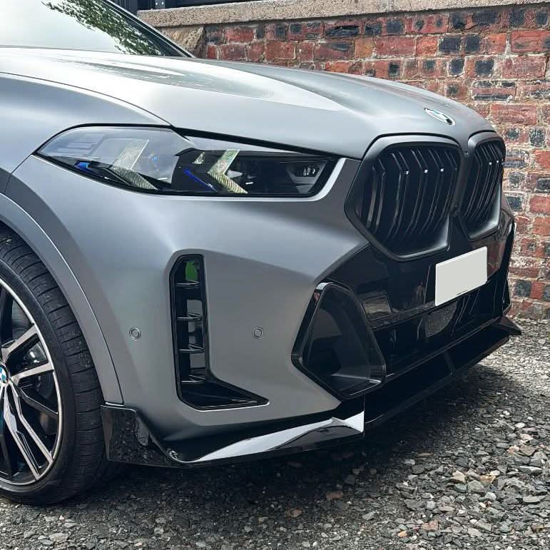 MP Style Gloss Black Front Splitter for BMW G06 LCI X6 23-Present