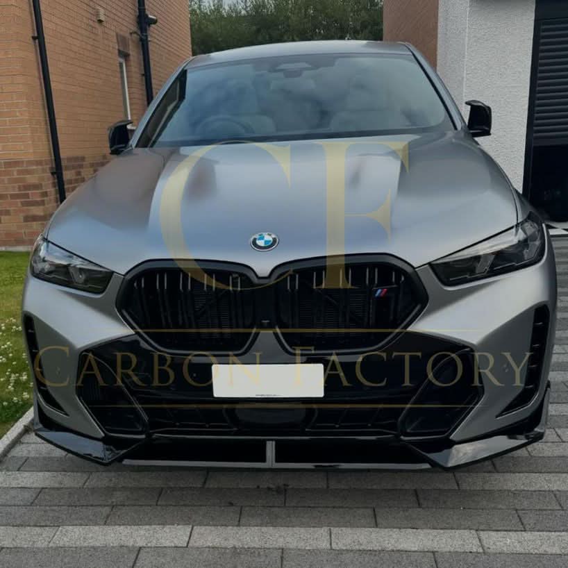MP Style Gloss Black Front Splitter for BMW G06 LCI X6 23-Present