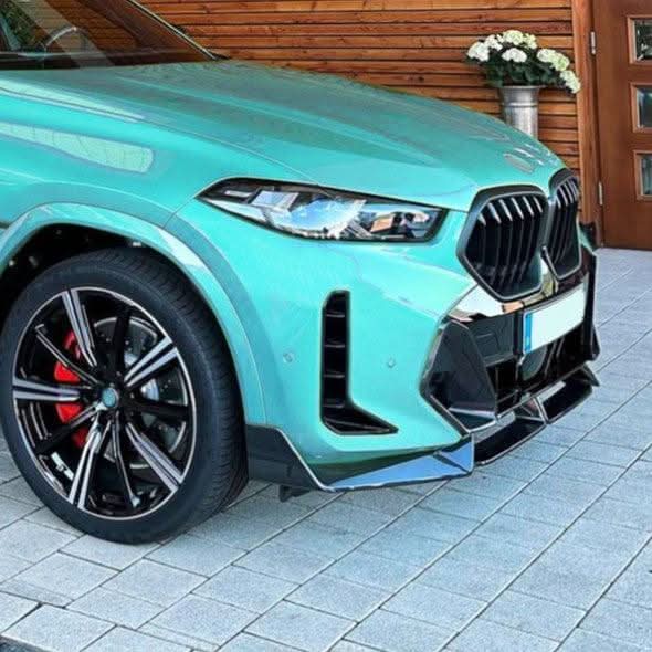 MP Style Gloss Black Front Splitter for BMW G06 X6 LCI 23-25