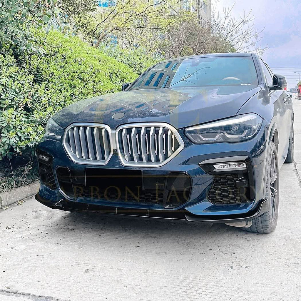 MP Style Gloss Black Front Splitter for BMW G06 X6 Pre-LCI 19-22