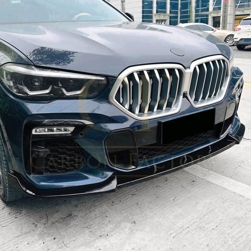 MP Style Gloss Black Front Splitter for BMW G06 X6 Pre-LCI 19-22