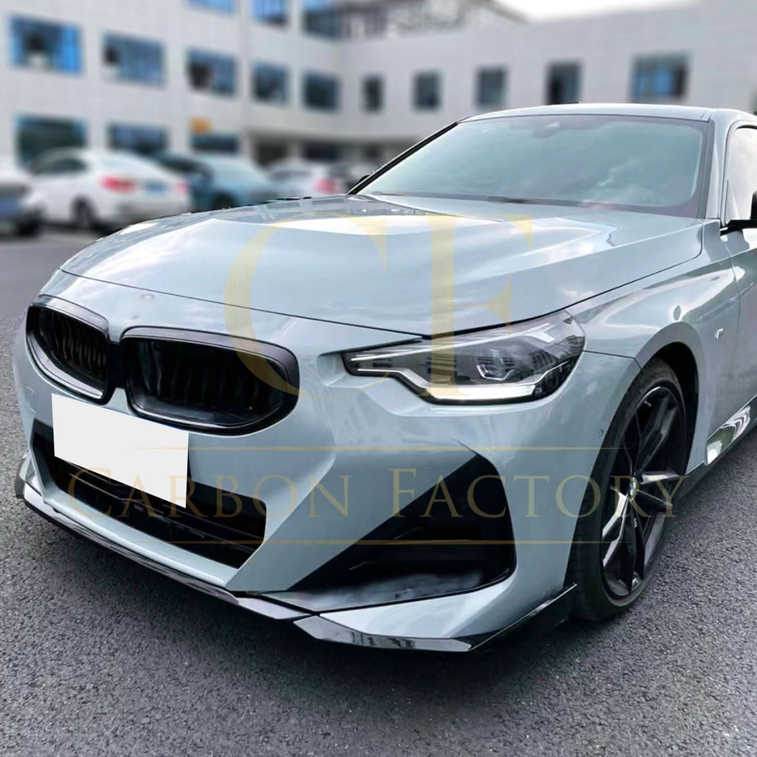 MP Style Gloss Black Front Splitter for BMW G42 2 Series Coupe 21-Present