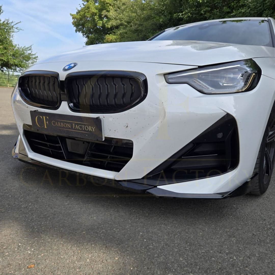 MP Style Gloss Black Front Splitter for BMW G42 2 Series Coupe 21-Present