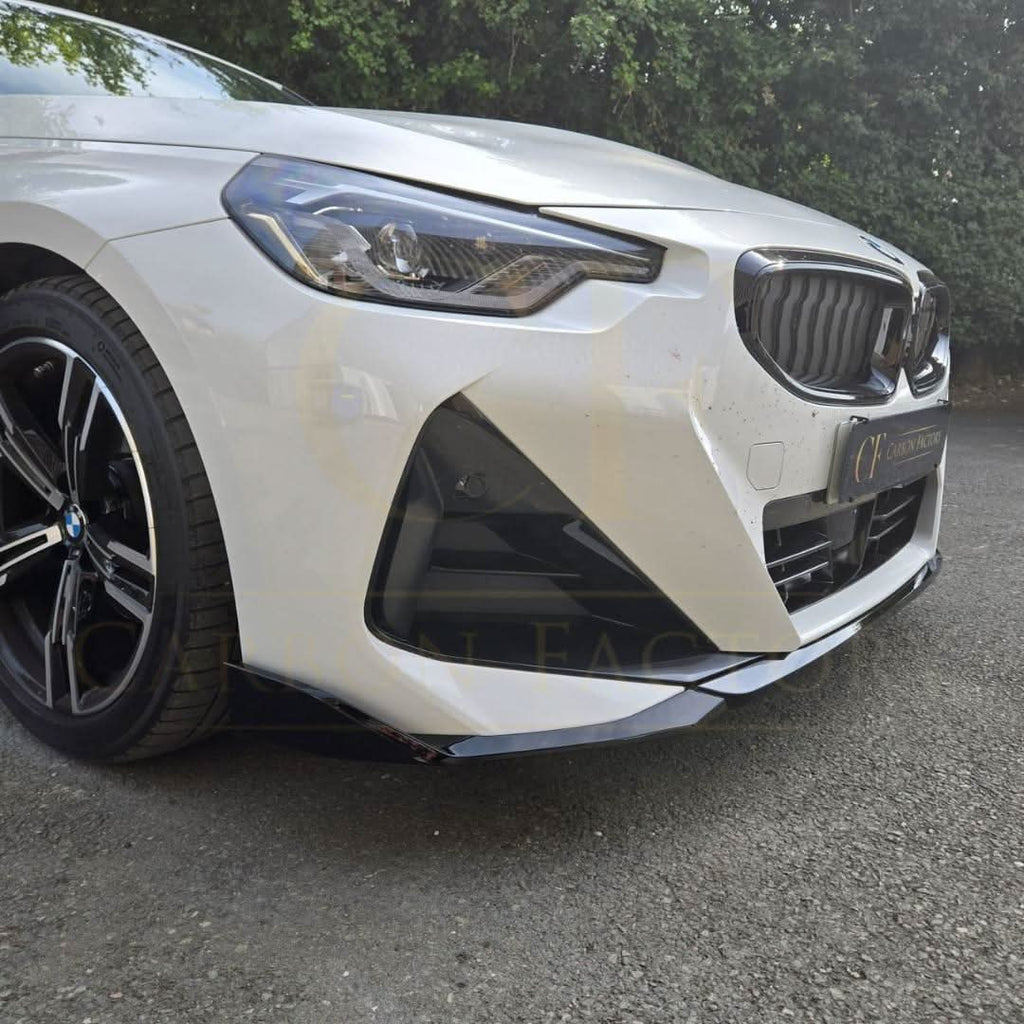 MP Style Gloss Black Front Splitter for BMW G42 2 Series Coupe 21-Present