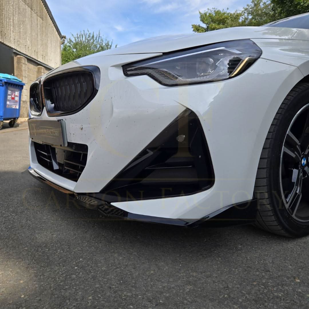 MP Style Gloss Black Front Splitter for BMW G42 2 Series Coupe 21-Present