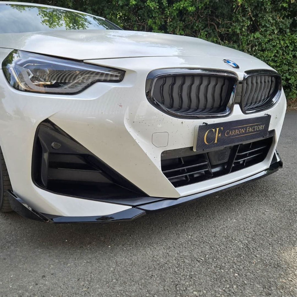MP Style Gloss Black Front Splitter for BMW G42 2 Series Coupe 21-Present